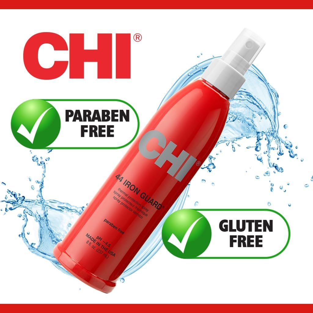 CHI 44 Iron Guard Thermal Protection Spray – Shield Nourish Hair from Heat Damage 237 ml 8 oz (6)